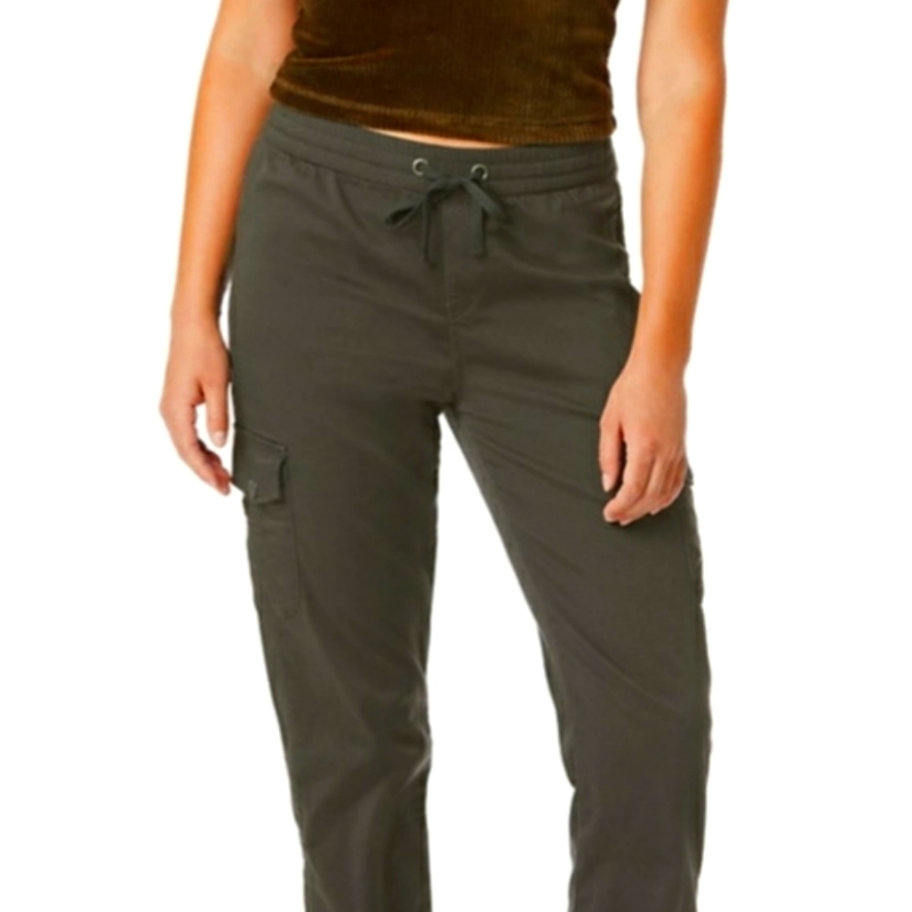 Unionbay Green Blaire Stretch Twill Skinny Utility Moto Pants